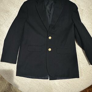 Izod Black Blazer with Gold Buttons Navy Blue with Gold buttons- Loke new